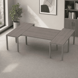 Escritorio en H Billydesk 180x270cm - Ceniza-Oxford