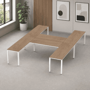 Escritorio en H Billydesk 360x270cm - Monarca-Blanco