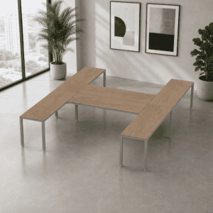 Escritorio en H Billydesk 360x300cm - Monarca-Oxford