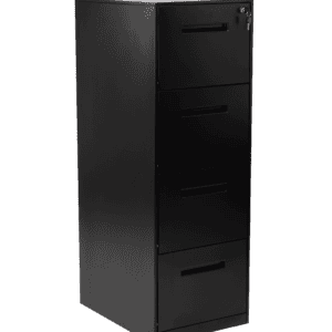 Archivero Vertical 4 Gavetas MC Desarmado (Negro)