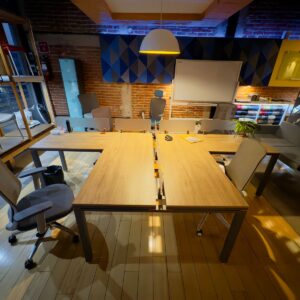 Configuracion en T 300x150cm (2 personas)